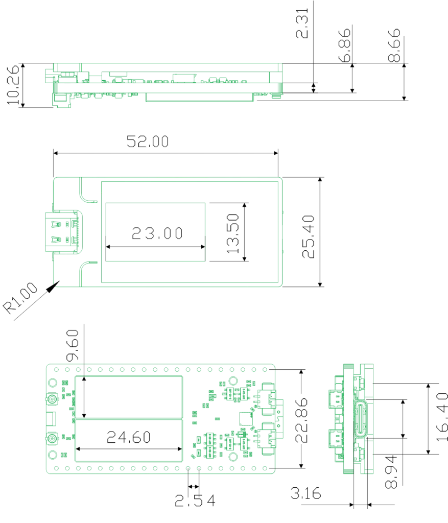 Heltec Drahtloser Tracker ESP32S3 SX1262 Meshtastic LoRa-Knoten Bluetooth Energiesparendes Design für Asset-Tracking IoT – Detail 3