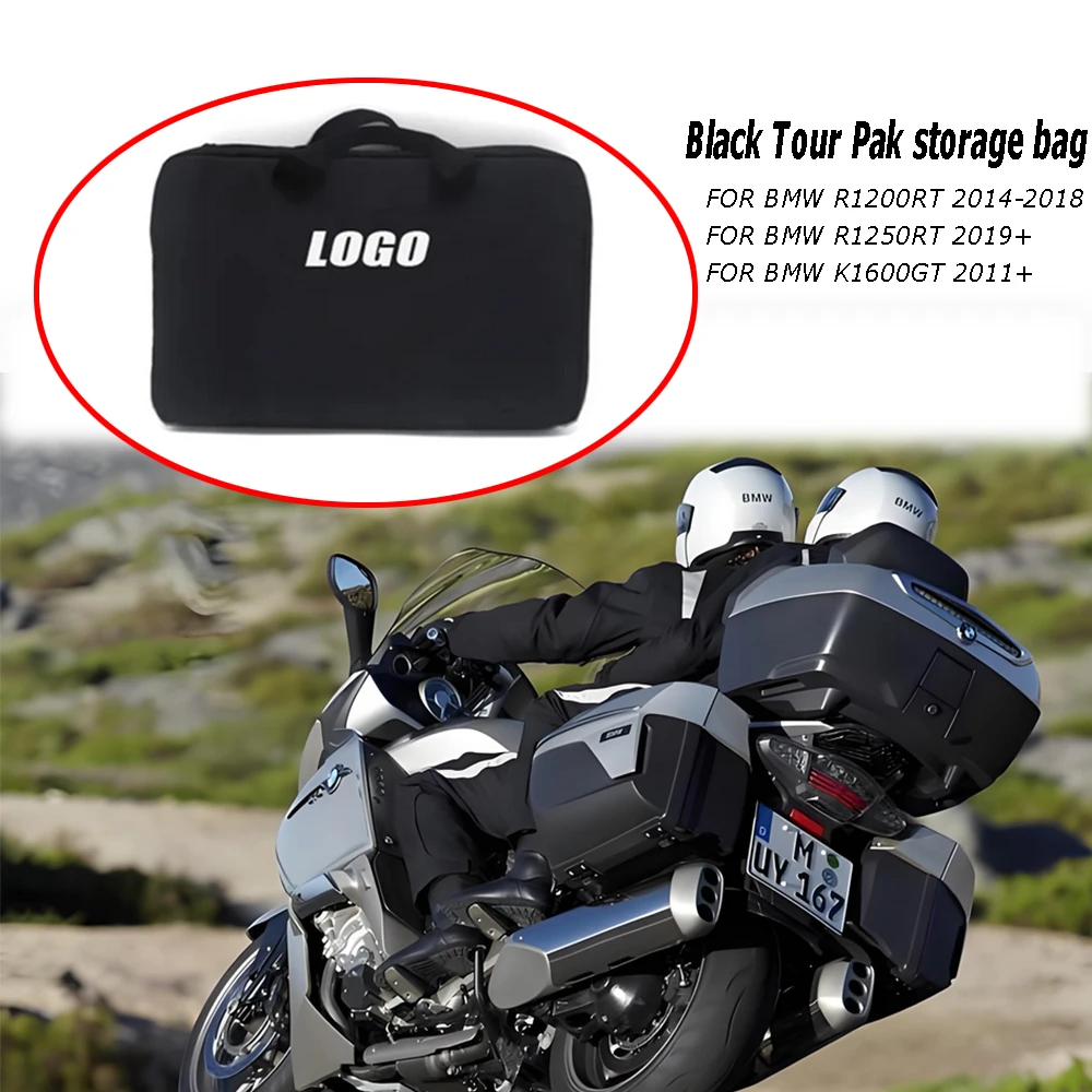 For BMW K1600GT K1600GTL R1250RT R1200RT LC 2021 2019 2018 Black Tour Motorcycle Organizer Cover Storage Bag