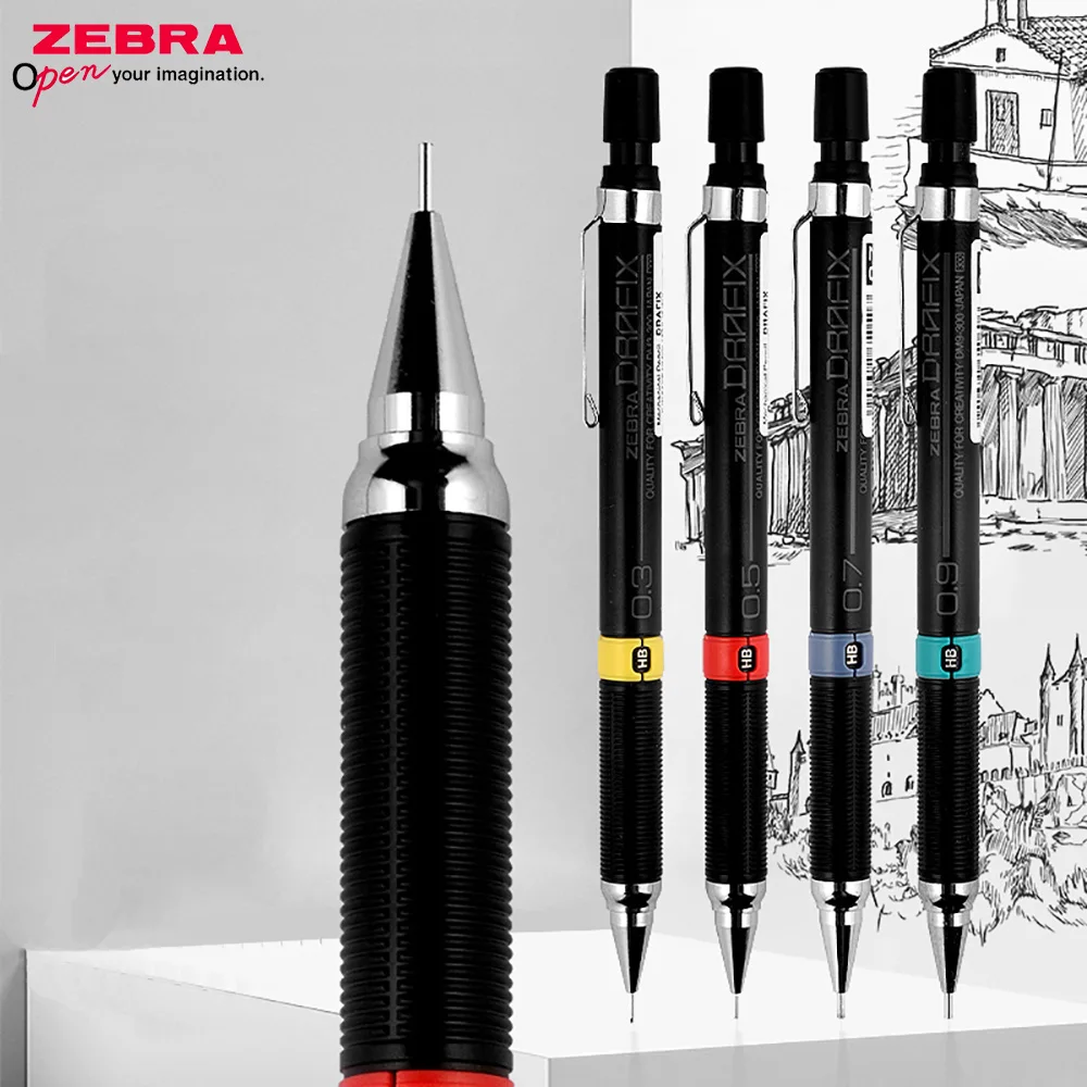 

ZEBRA Mechanical Pencil DM5-300 Students Drawing Pencil 0.3/0.5/0.7/0.9mm Comics Sketching Writing Stationery School Supplies