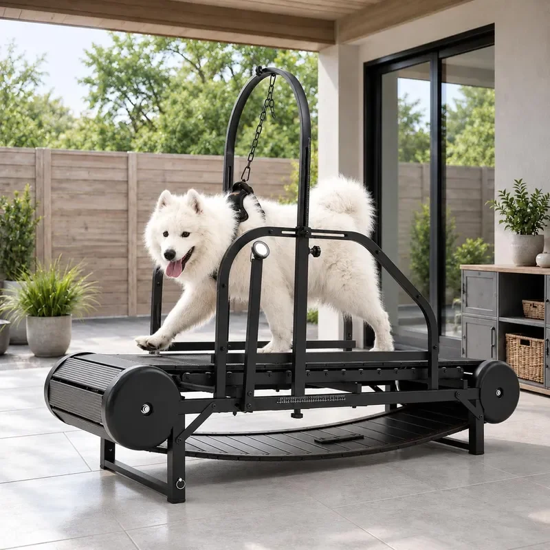 Non-Motorized Dog Treadmill for Large Dogs 18 Usable Width Brake Timer