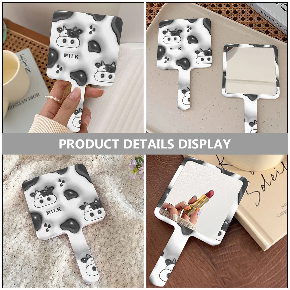 Handheld make-upspiegel Duurzame kleine gepolijste lichtgewicht draagbare reisspiegel Kleine handspiegel, reisbenodigdheden