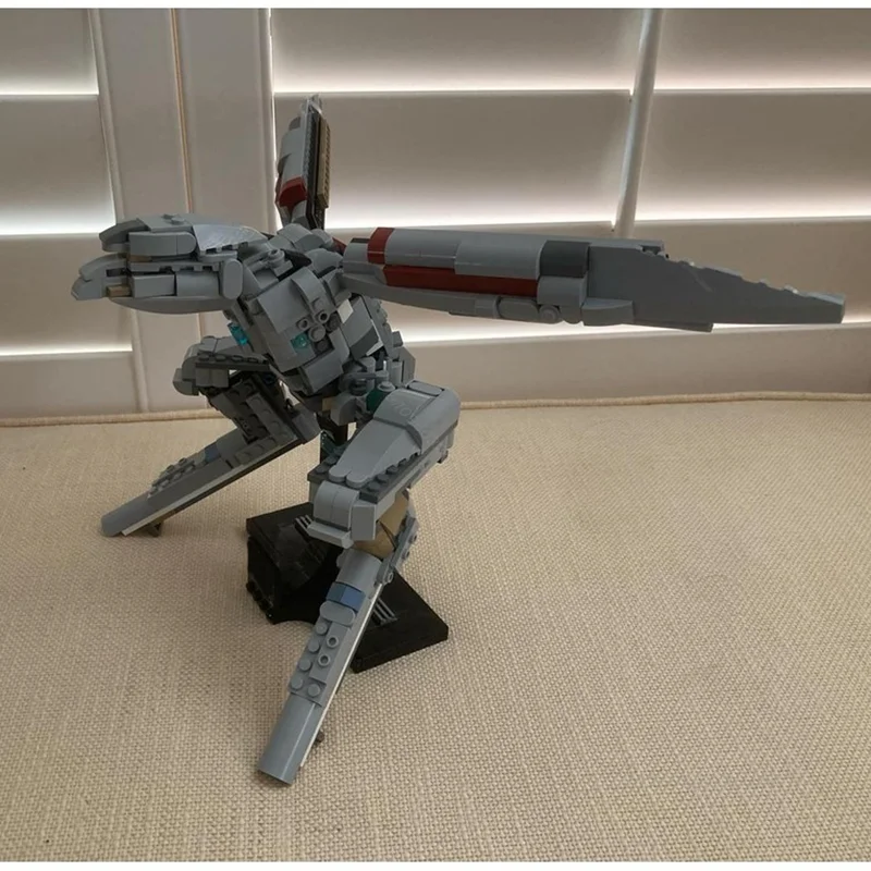 MOC – Robot de combat étoile personnalisé, engrenage métallique, blocs de construction Ray, modèle d'assemblage éducatif créatif, briques, jouets pour enfants, cadeaux de vacances