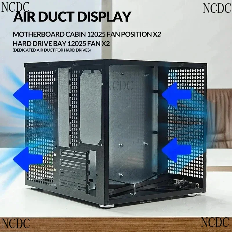 ATX Power Supply,Sagittarius 8-Bay NAS Tower With Backplane,MATX,Full-Height PCIe Expansion,Optimized Synology UNRAID