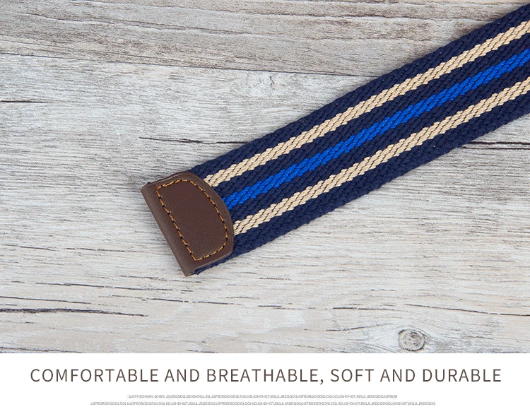 Canvas Belt, Men's Belt, Alloy Double Loop Buckle, Korean Fashion Denim, Teenage Student Pants Belt, Women's Belt