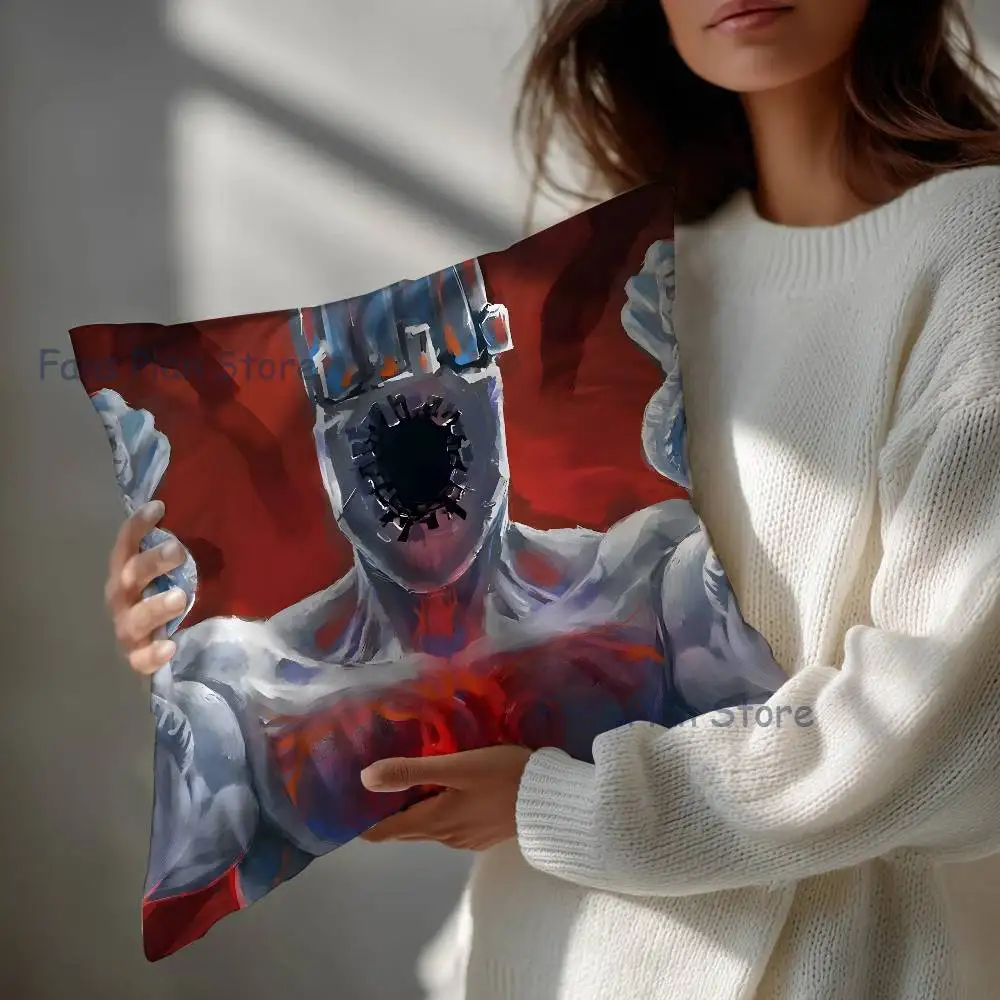 U-ULTRAKILL Minnos Prime Anime Celebrity Merchandise All-Match Printed Pillow Case Sofa Car Office Room Decoration Protector