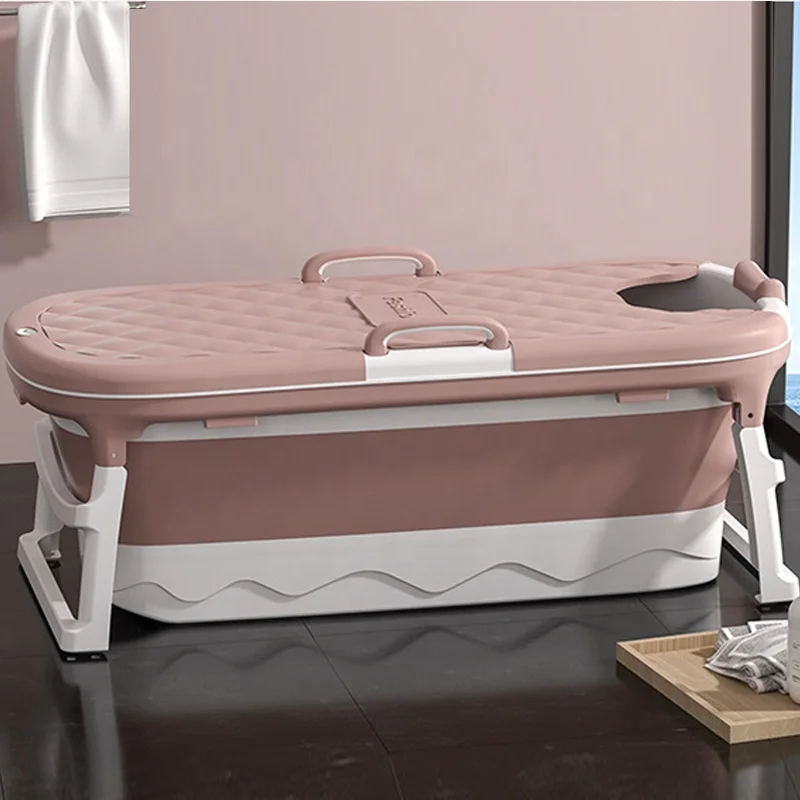 2022 hot sale new design large 150CM portable foldable bathtub for adults plastic drop shipping