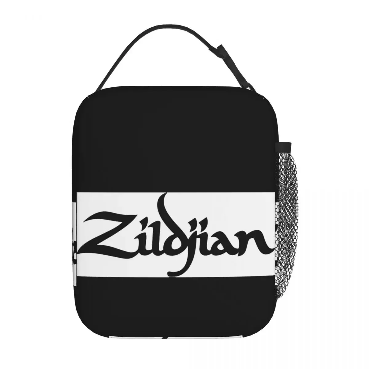 Lunch Bag Z-Zildjians Portable Zipper Lunch Box For Child Music Rock Office Cooler Bag Fun Oxford Thermal Lunch Bags for Office