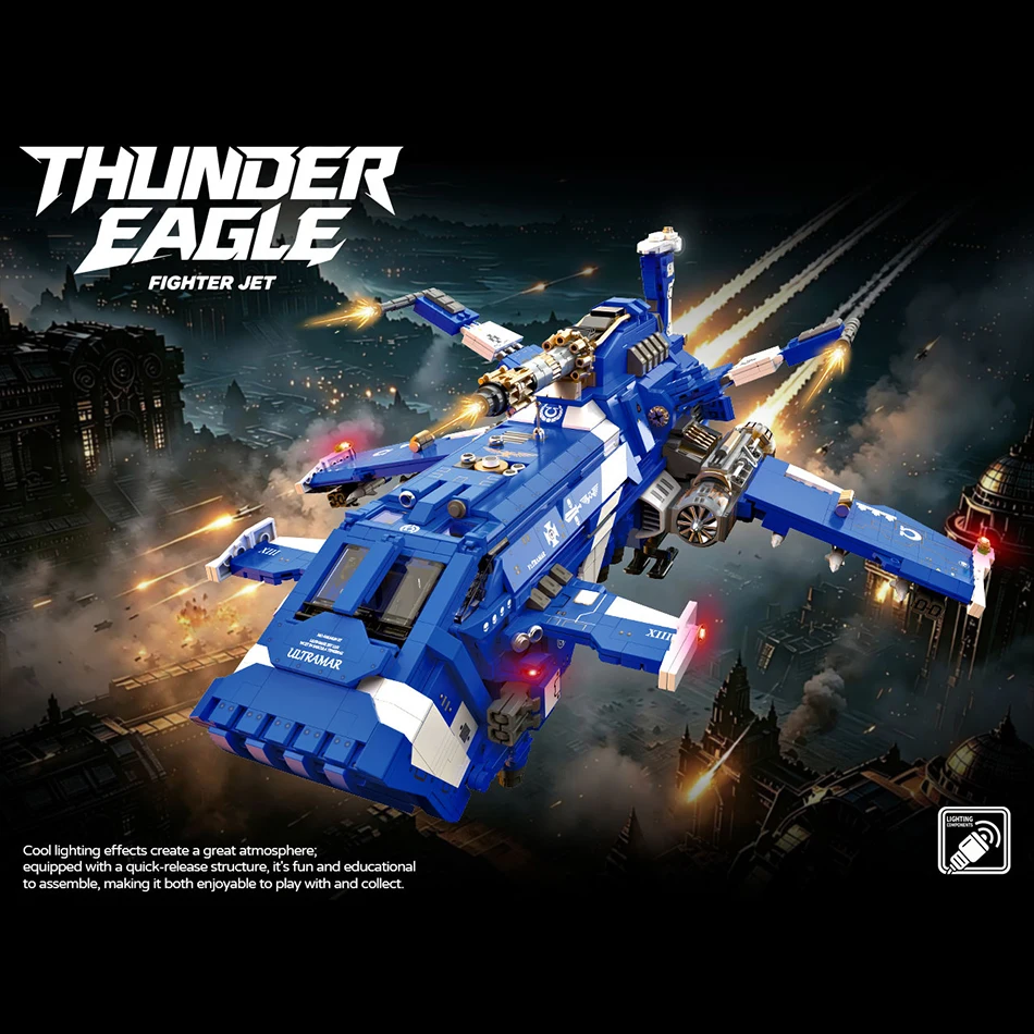 2269 PCS Space War Thunder Gunship Building Blocks Marine Battleship Bomber Spacecraft Constructions Assembly Bricks Toys Gifts