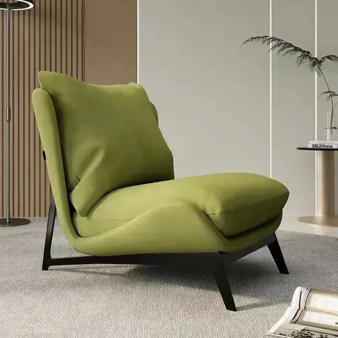 -For Nordic Single Armchair: Modern Minimalist Design Artistic Balcony Custom-Shaped Lounge Chair^