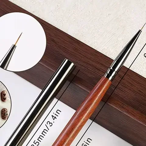 ネイルアートウッドジェルペイントブラシ、ジェルチップエクステンションアクリルビルダーアクセサリー、ネイルアートブラシ、マニキュアUVジェルネイルブラシ