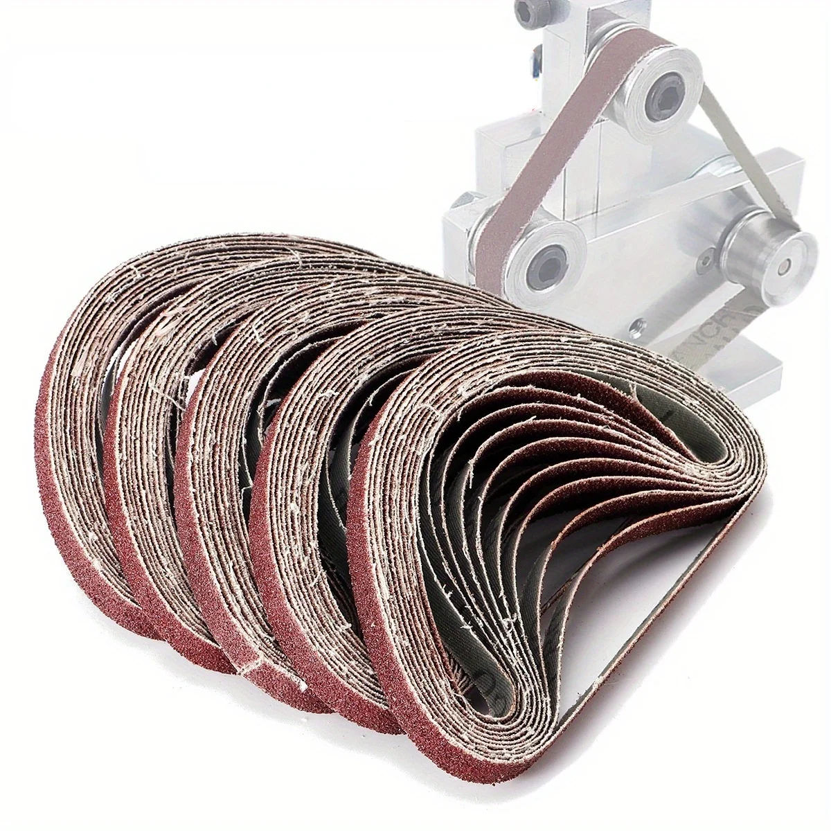 50 stücke 5 Rollen 10x330mm (0,39x12,99 Zoll) Schleif band für Bands chl eifer polier maschine 40/60/Körnung