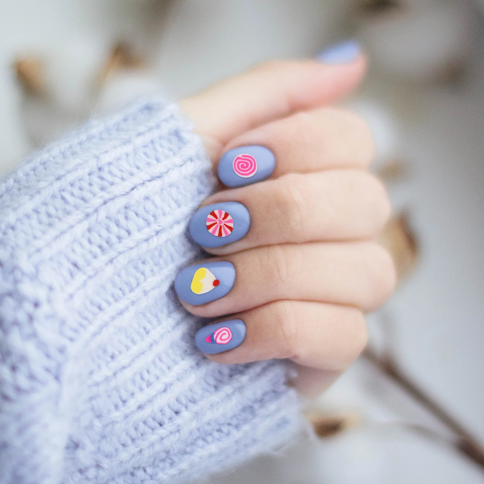 

Heart-Shaped Art Stickers Colorful Manicure Charms Diy Decals Party Ornaments Valentine'S Day Gift For Women Glitter Nail