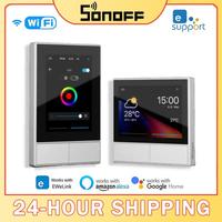 SONOFF NS Panel Smart Scene Wall Switch EU/ US Wifi Smart Thermostat Display Switch Control With Ewelink App Alexa Google Home