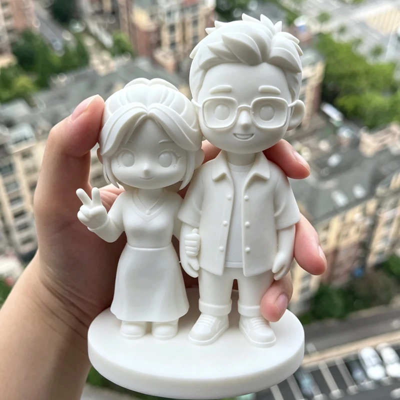 Custom Photo 3D Printed Bust Portrait, Personalized 3D Head Sculpture, One-of-a-Kind Memorial & Birthday Gift