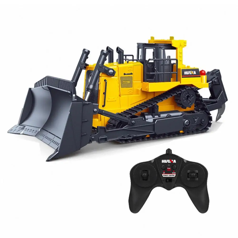 

1:16 1554 Remote Control Truck 11ch Rc Bulldozer Machine On Control Car Toys For Boys Hobby Engineering Christmas Gift Drop Ship