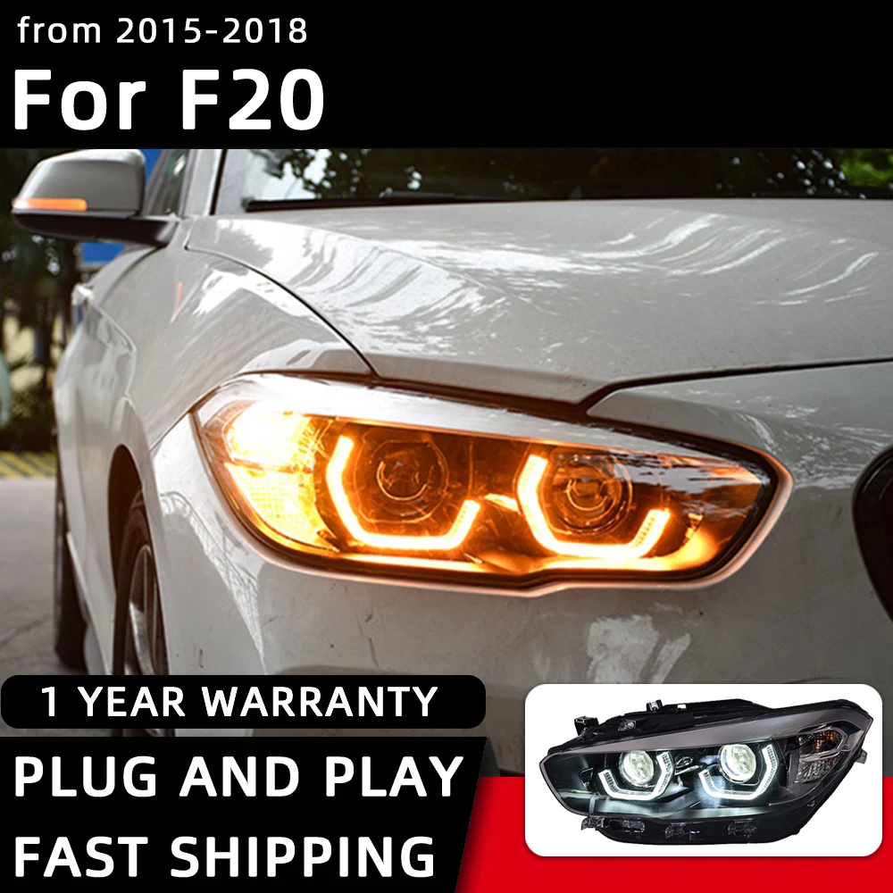 Headlight For BMW F20 LED Headlights 2015-2018 120i 118i Head Lamp Car Styling DRL Signal Projector Lens Automotive Accessories