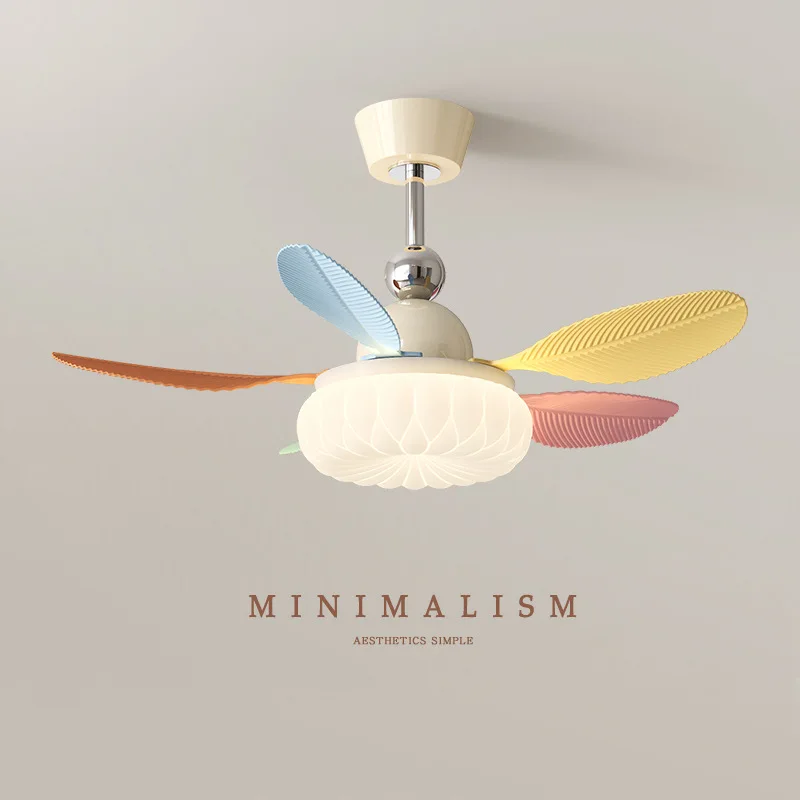Children's Room Fan Light Bedroom Ceiling Fan Light Dining Room Fan Lighting Integrated Chandelier Zhongshan Lamps