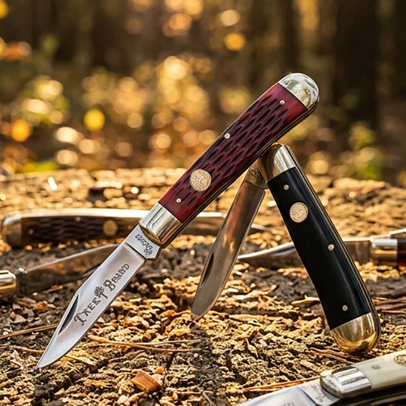 High quality Traditional Pocket Knife Bone Slip Joint Multi Blade Folding Knives Classic Traditional Utility Tool for Collection