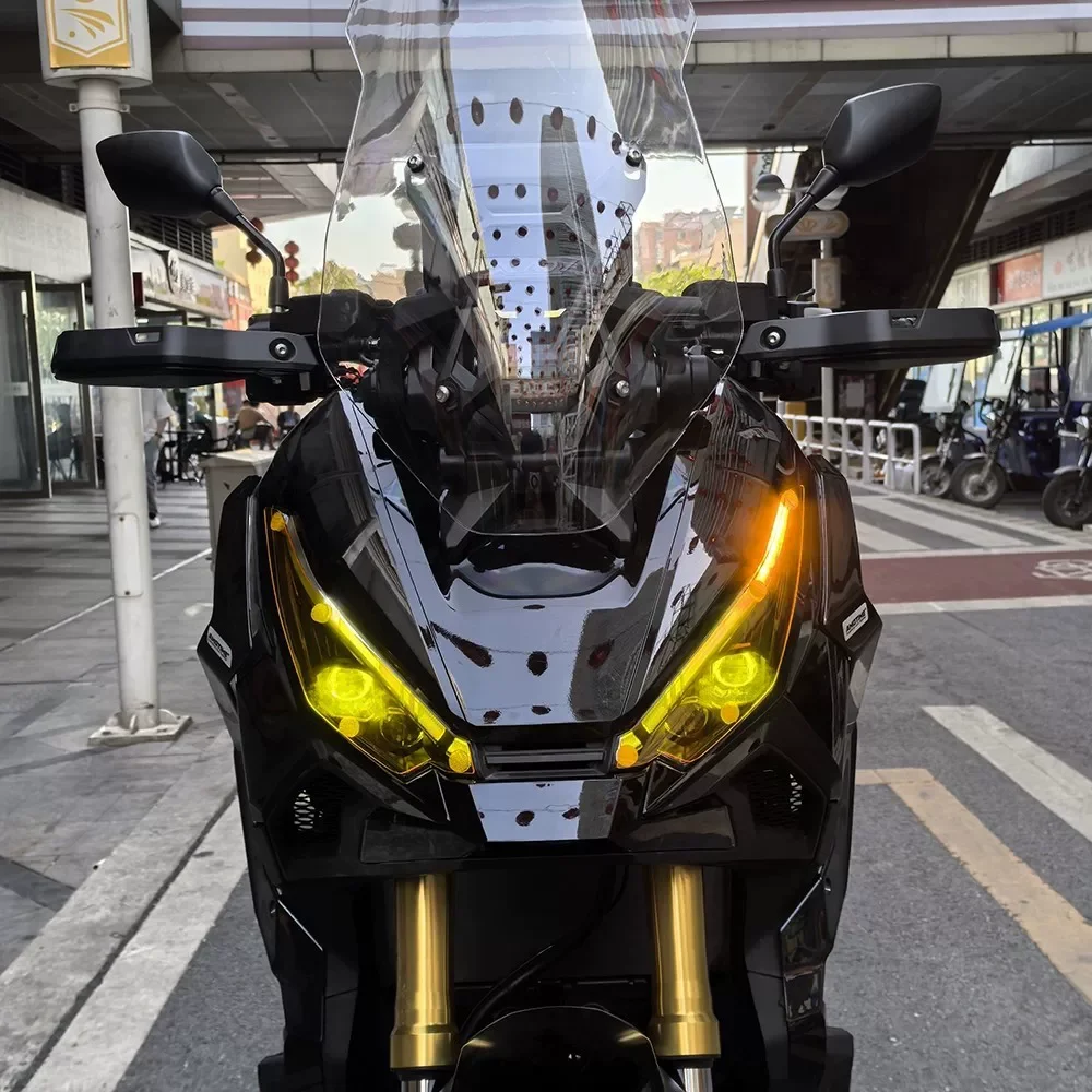 For Honda X-ADV750 Rear Wing Color Changing Headlamp Cover Acrylic Color-Changing Light Panel Stylish light film easy to replace