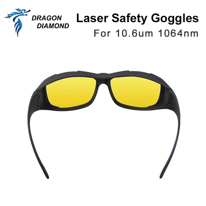 Imagem -03 - Óculos de Segurança do Laser Óculos de Proteção Od4 Escudo Proteção Eyewear para Yag Dpss Fibra e Co2 Laser Máquina 10.6um 1064nm