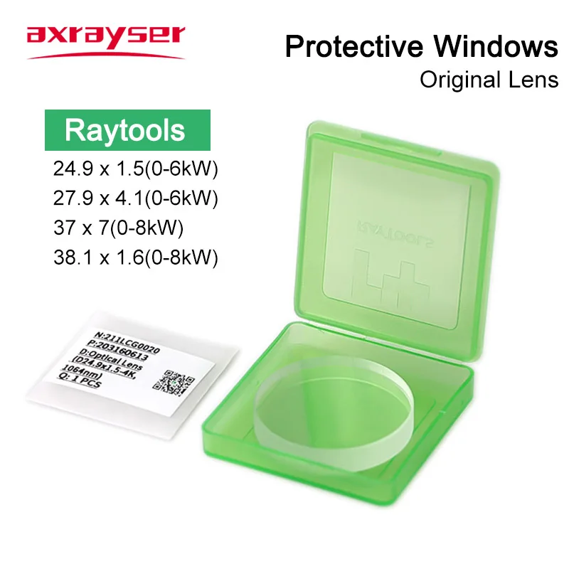 Raytools Laser Head Parts Original Consumables Protective Windows Lens Ceramic Holder Laser Nozzles D32 M14 for BT230 BT240 Etc.