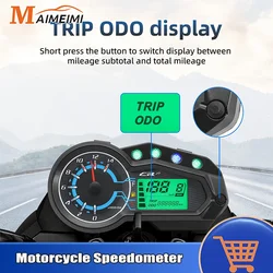 New LED Digital Motorcycle Speedometer Tachometer 14000rpm Oil Level Multifunction Waterproof Moto Gauge For Italika 150Z 150Sz