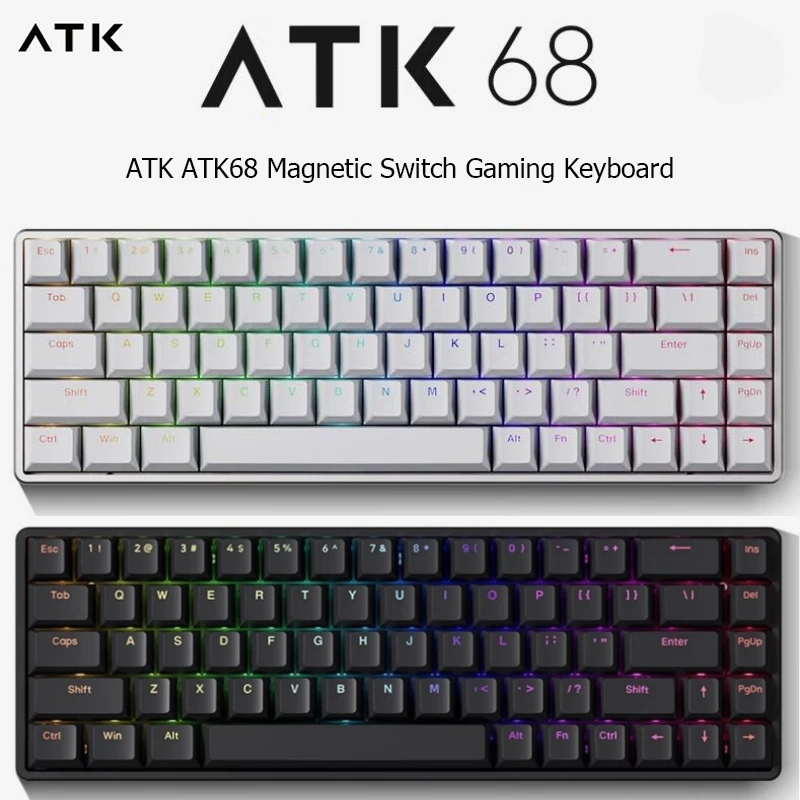 

ATK68 Keyboard Magnetic Switch Gaming Keyboard RGB SMART SPEED OEM Profile Aluminum Alloy Wired Mechanical Keyboard PC Gamer