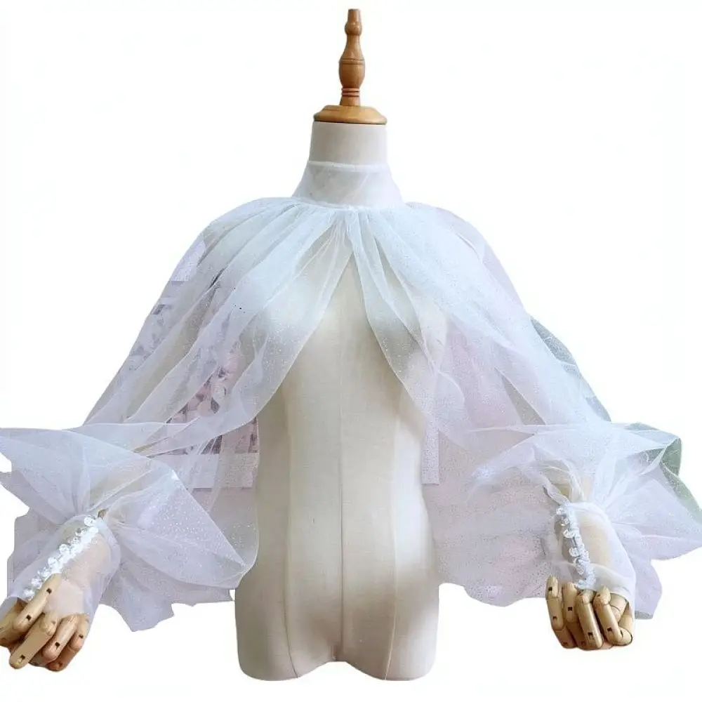 Romantic Star Tulle Bridal Sleeves Wedding Dress Decoration Fairy Style Arm Warmers Photography Props For Meibida