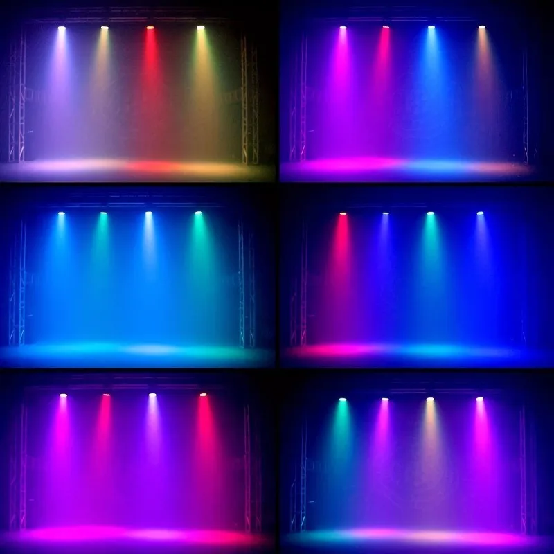 2024 100W Beam Moving Head Lights 360° Rotation 7x10W RGBW LED DJ Stage Lights DMX512 Spot Lights For DJ Disco KTV Wedding Party