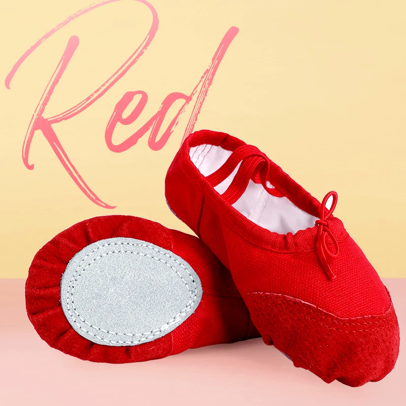 Balletschoenen met trekkoord voor meisjes Kinderen Dansflats met zachte zolen Professionele dansschoenen voor volwassenen Slijtvaste antislip ballerinaschoen