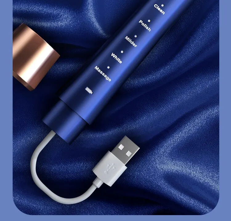 Jianpai Elektrische Zahnbürste für Erwachsene, männlich und weiblich, Hohlbechermotor, Typ-C-Aufladung, 5-Gang-Modus, elektrische Schallzahnbürste – Detail 16
