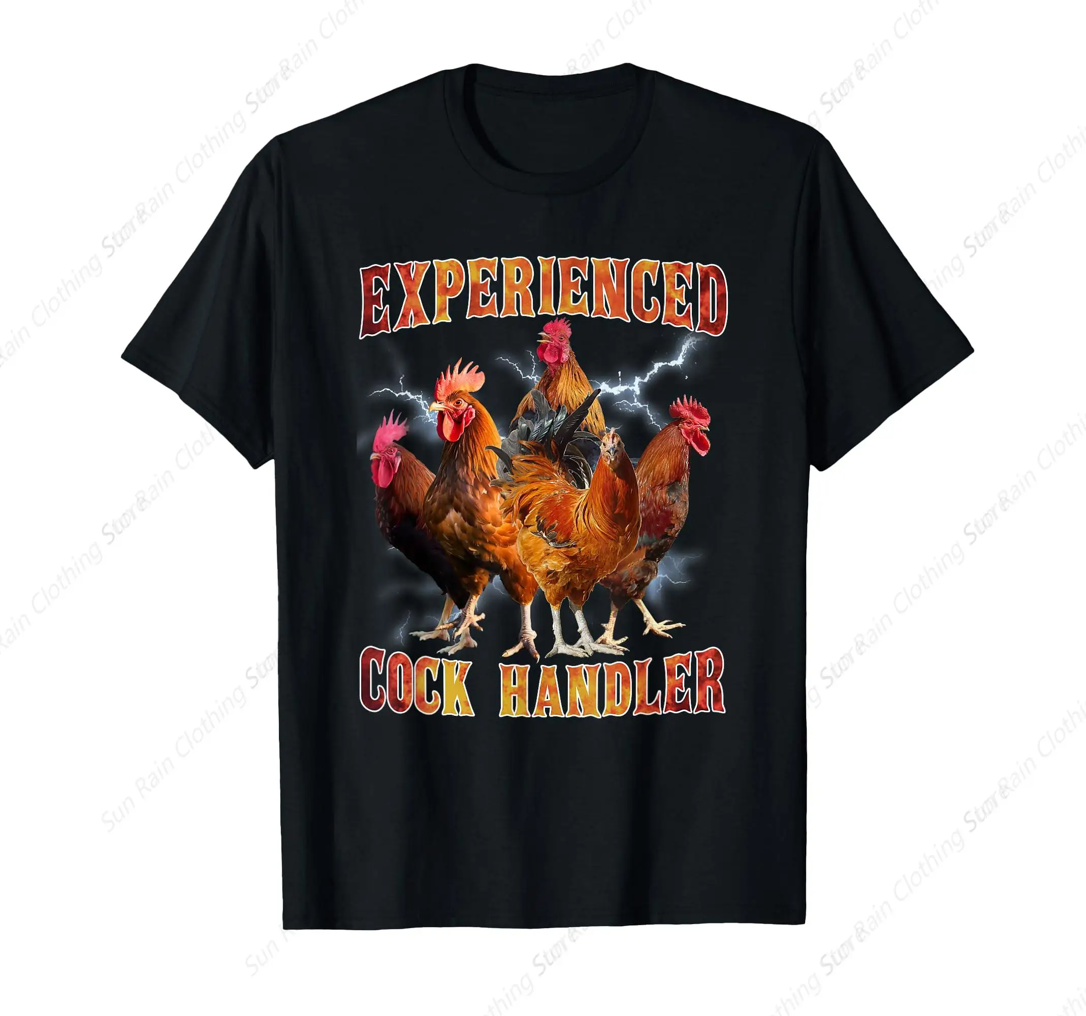 Experienced Graphic Funny Animals Apparel Cock Handler T-Shirt Daily Soft Soft Women Tops Outdoor Fashion Clothing