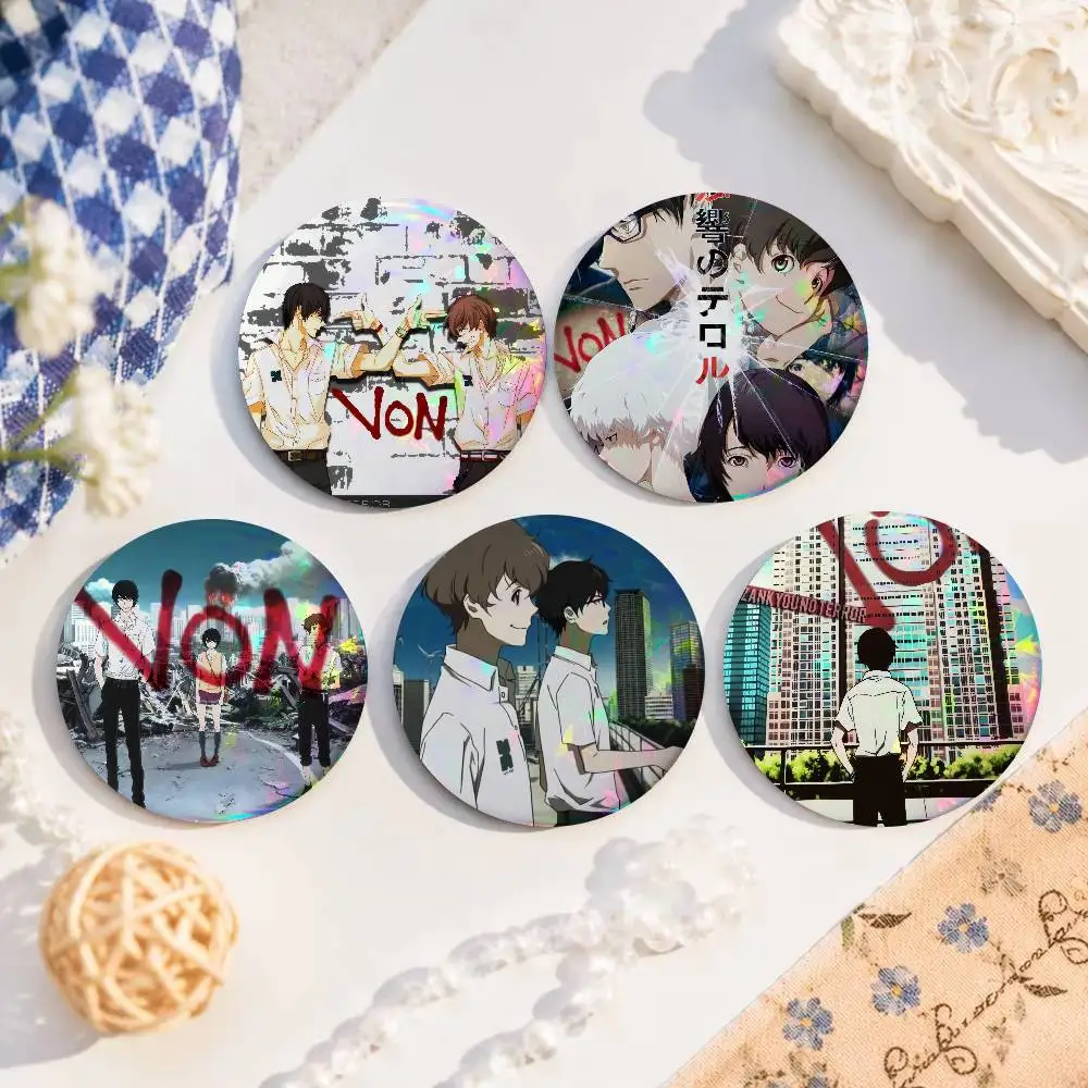 Anime Terror in Resonance    Anime Creative Tinplate Soft Button Pins Animal Icon Brooch Lapel Backpack Badge Accessories Pin