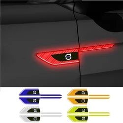 2Pcs Car Body Trunk Safety Warning Mark Car Emblem Reflective Sticker For Volvo Rdesign S80L S60 XC60 XC90 V40 V50 V60 T6 S90