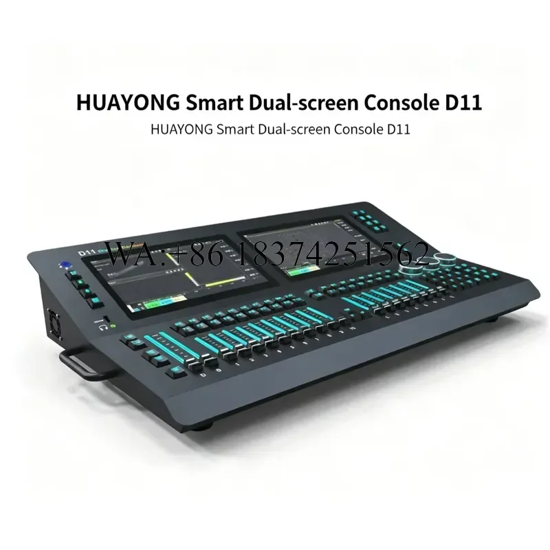 Wmwmnu for Huayong D11 Dual Screen Intelligent Digital Control Remote Controller 24x512 DMX Channels 30m Range High Quality