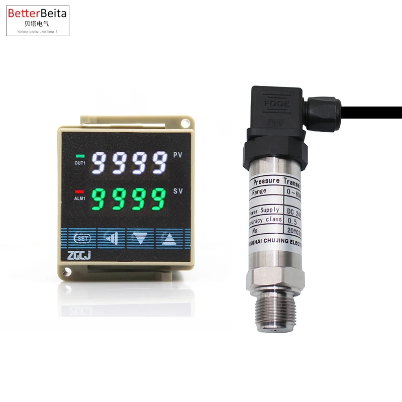 

Liquid air oil Din type pressure controller with high and low pressure alarm 0-10kpa 20kpa 50kpa 60kpa 100kpa Pressure monitor