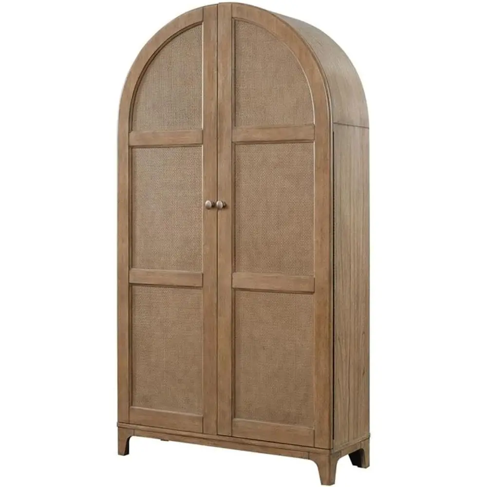 

Барный шкаф Arch-Top из массива дерева коричневого цвета, полностью собран