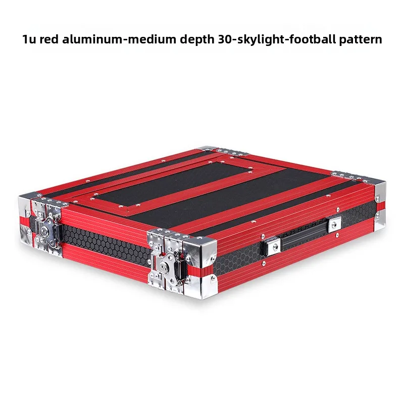 Imagen 4: Gabinete de Aluminio 1U para Receptor de Micrófono Inalámbrico, Estuche de Almacenamiento para Uno o Dos Micrófonos, Chasis para Equipo de Audio