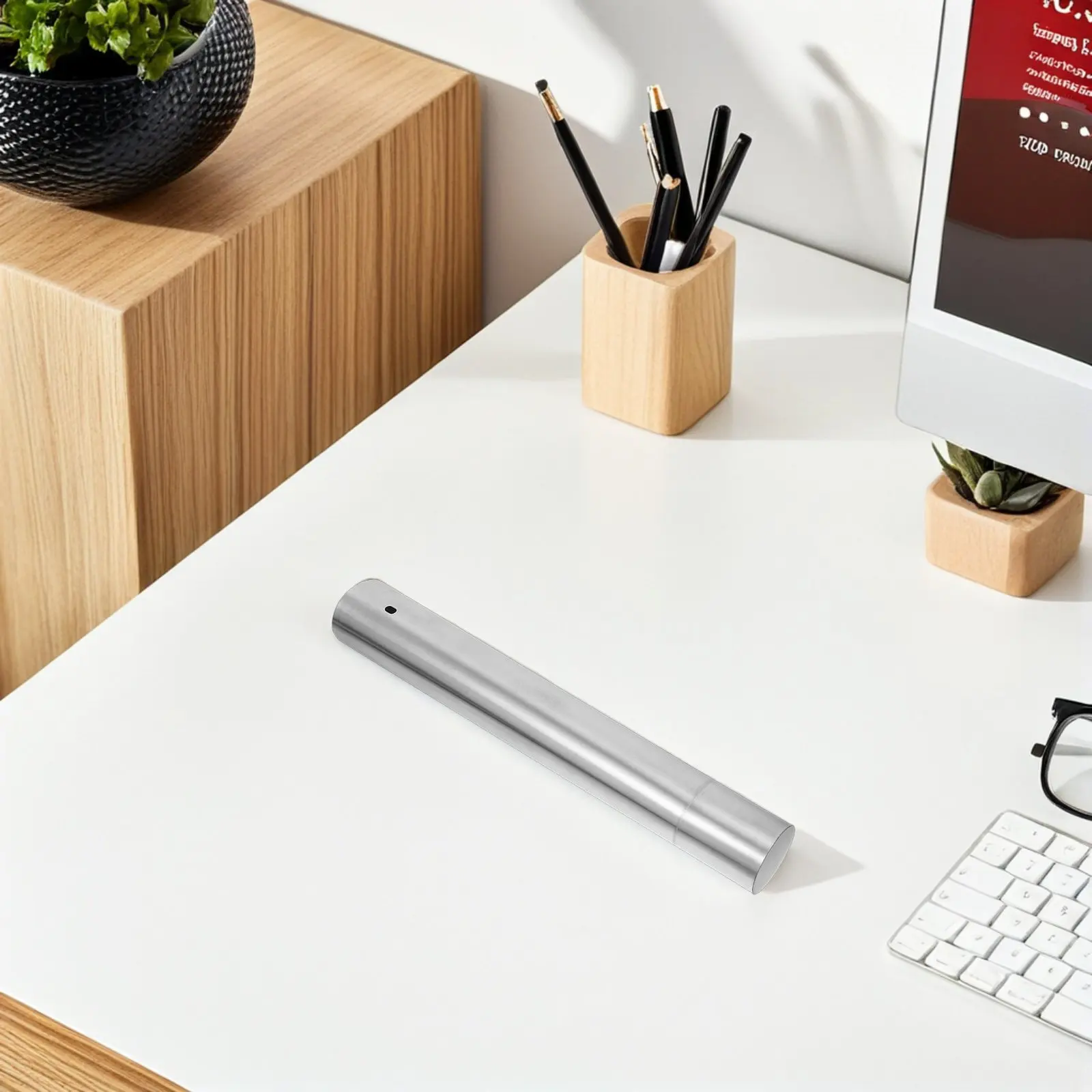 2pcs-birth-certificate-holder-tube-waterproof-metal-organizer-cylinder-for-travel-diploma-document-storage-poster-scroll-case