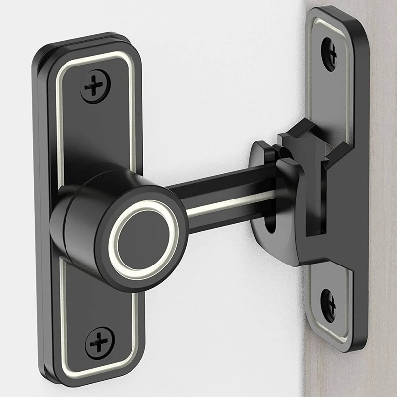 Heavy Duty Gate Latches 90 Degree Right Angle Barn Door Lock Anti-Theft Sliding Door Lock Latch For Garden