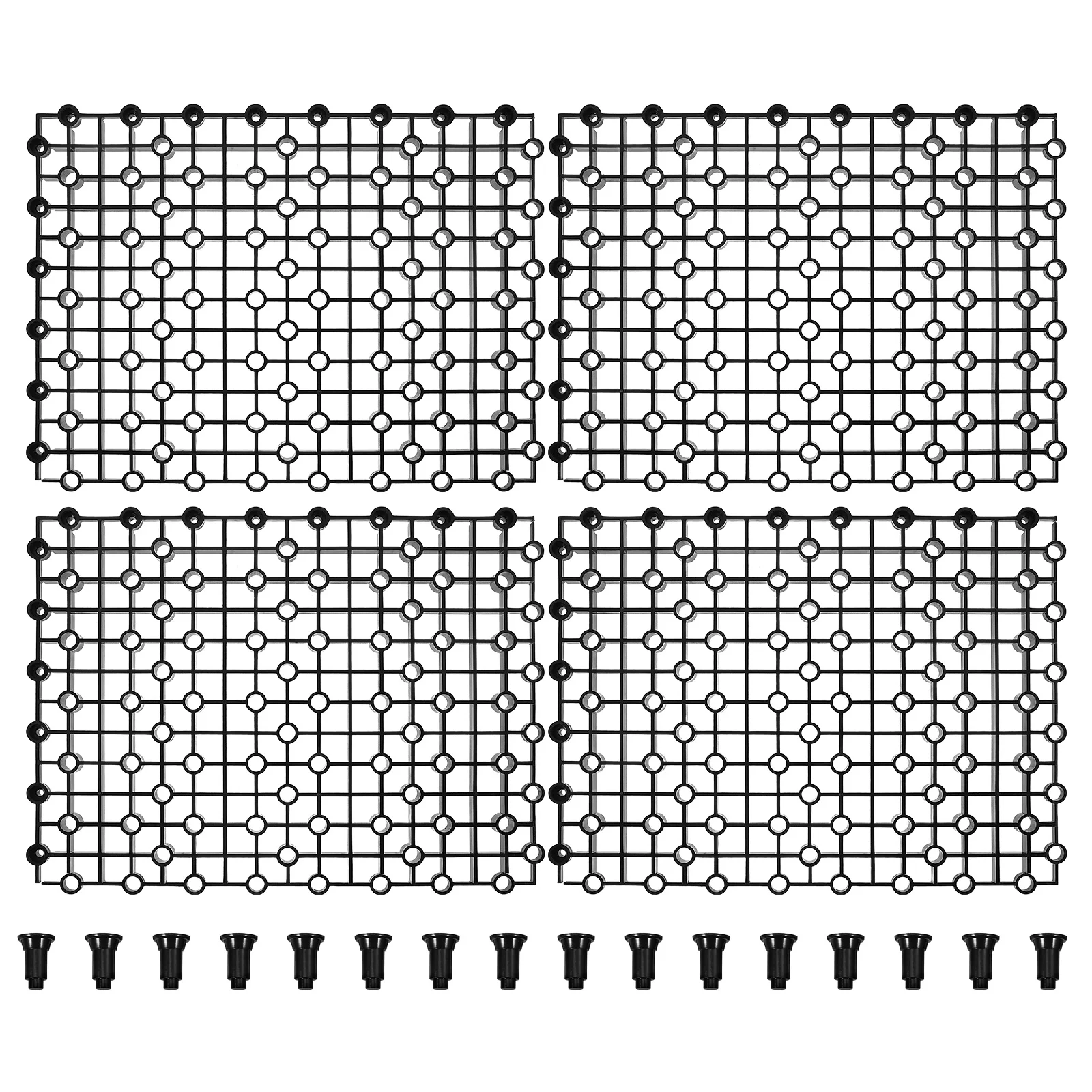 

4Pcs Fish Tank Filter Plates Reusable PP Aquarium Divider Tray Mesh Filter Board Bottom Grid for Aquascaping Fish Tank