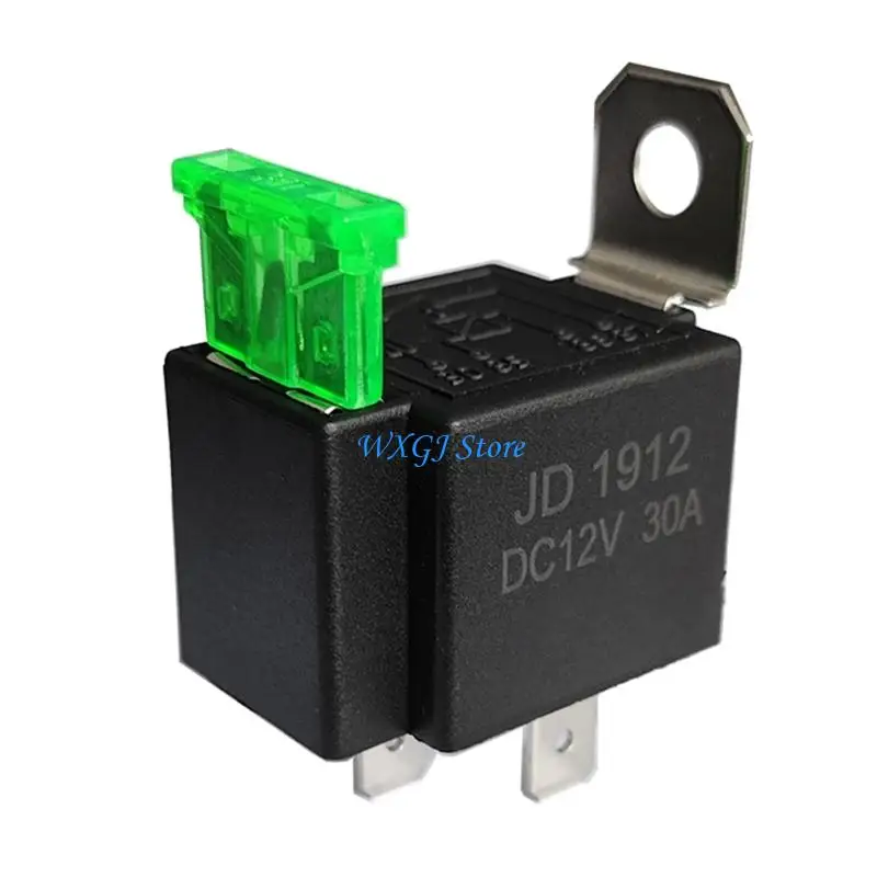37JE 12V Fuses Relays Switches 30A Blade Fuses, 4-Pin SPST Electrical Relays