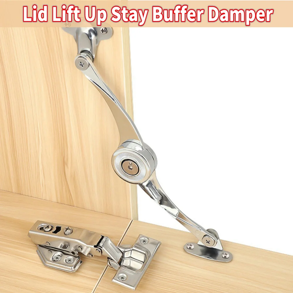 Hydraulic Randomly Stop Hinges Kitchen Cabinet Door Adjustable Polish Hinge Furniture Lift Up Flap Stay Support Hardware