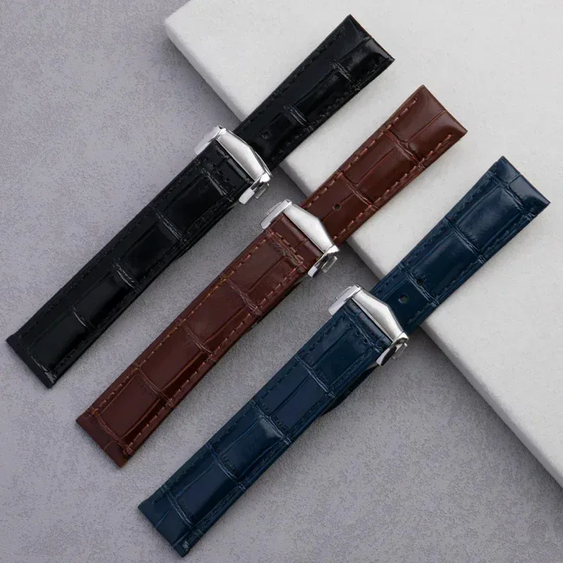 

20mm soft cow genuine leather watchband for Omega strap for M10 300 at150 Muay de ville wristband