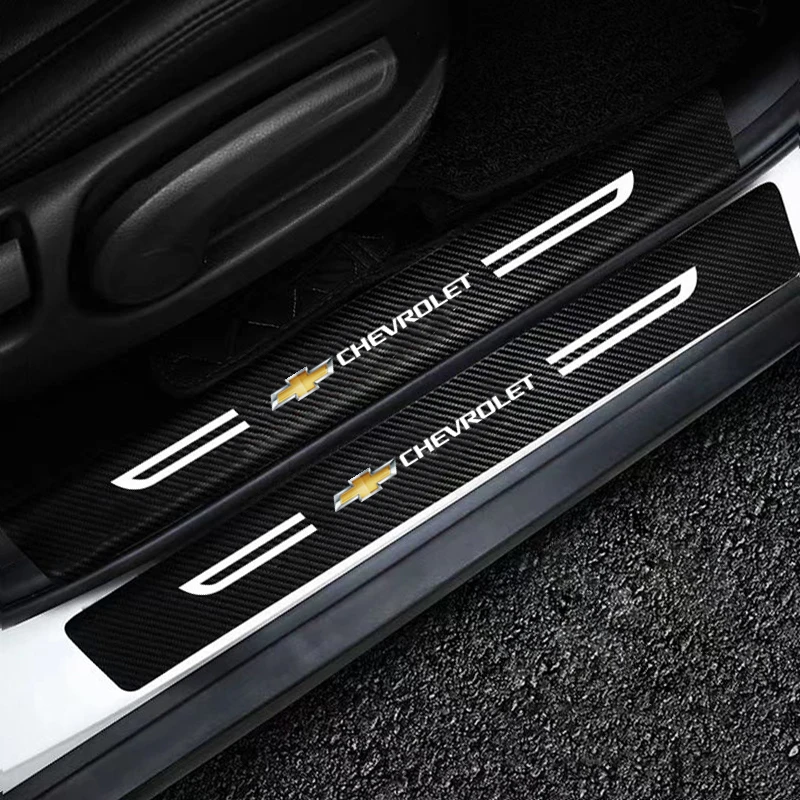 Car Door Threshold Anti Scratch Stickers for Chevrolet Cruze Malibu Cavalier Monza Sail Trax Equinox Captiva Lacetti Orlando