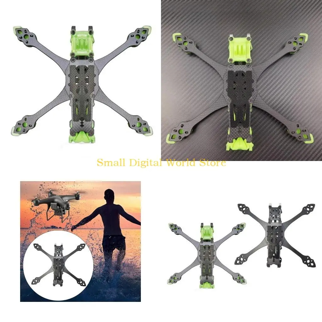 77ub-225mm-5-5mm-armカーボンファイバーquadcopter-xタイプフリースタイルフレームdjiエアユニット