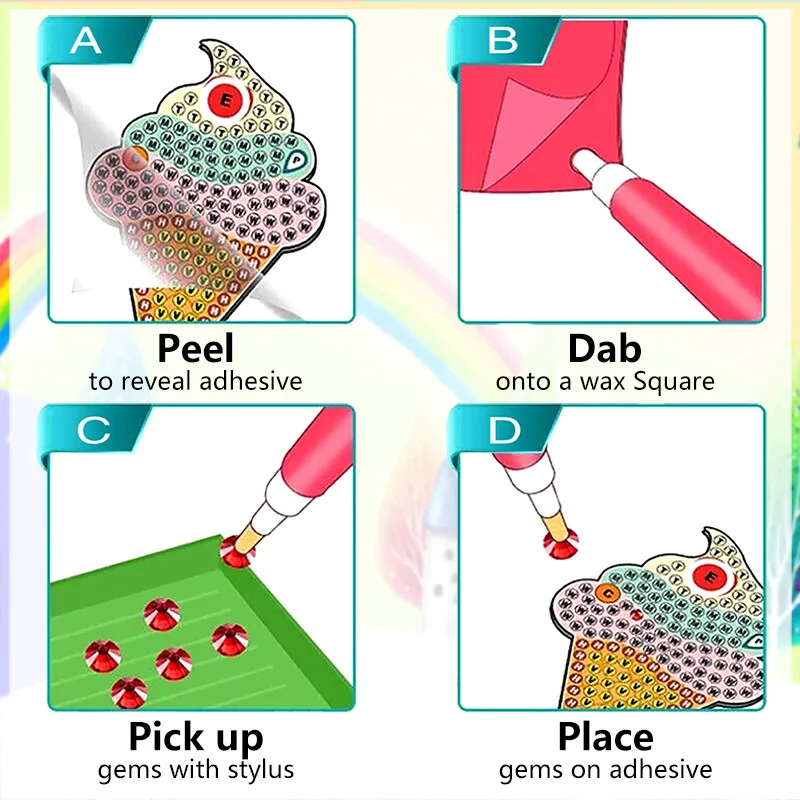 الأكثر مبيعا قزم بوكيمون الماس اللوحة NotepaperDIYPainting ملصقات جدار ملصقات الأطفال ملصقات اليدوية جولة الماس