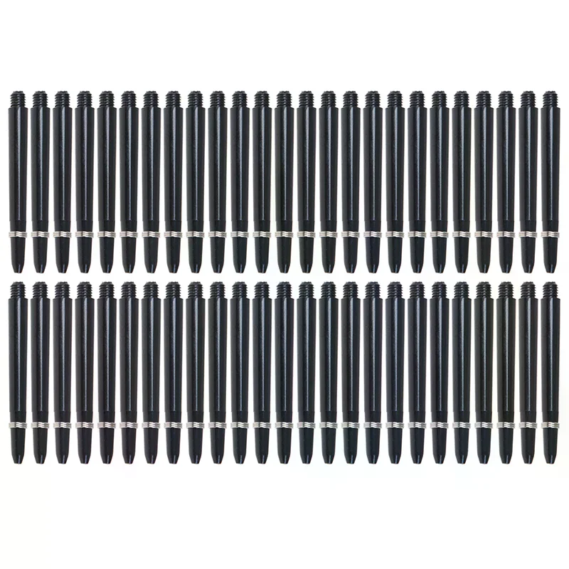50 Uds. Ejes de dardos de nailon de 48mm 2BA vástago de varilla de dardos de rosca + anillo de protección