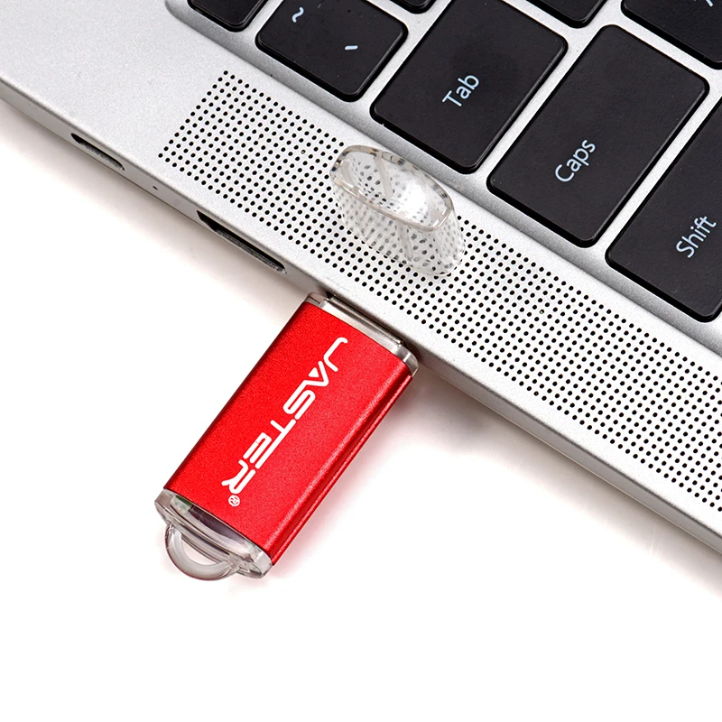 JASTER New Portable USB Flash Drives  Metal Pen Drive With Key Chain Memory Stick 64GB/32GB/16GB/8GB/4GB Pendrive U Di