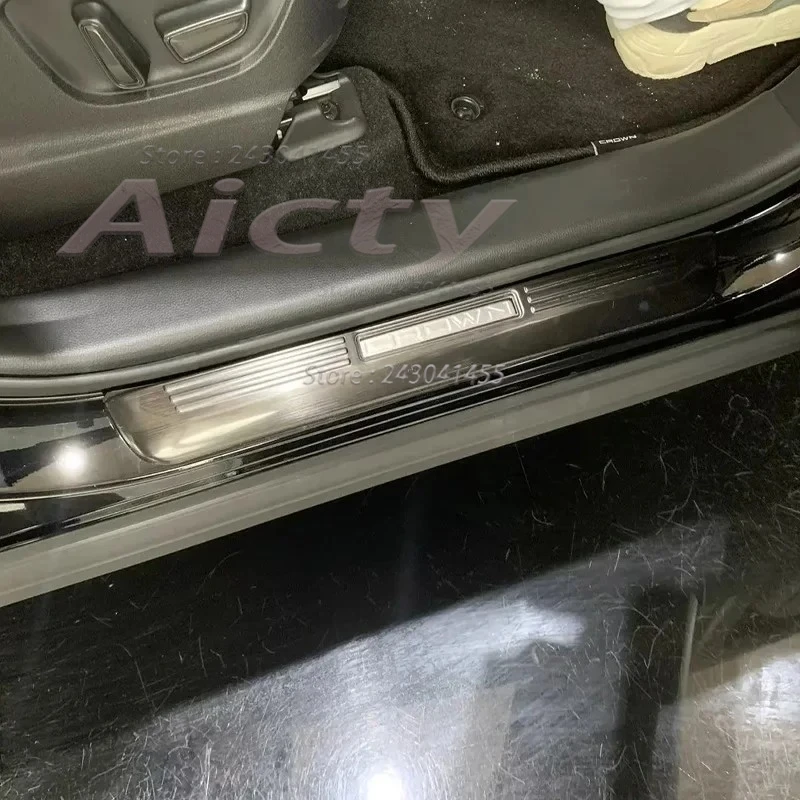 

For Toyota Crown Sport Cross 2023 2024 Stainless Steel Exterior Car Door Sill Plate Cover Door Threshold Scuff Plate Car Styling